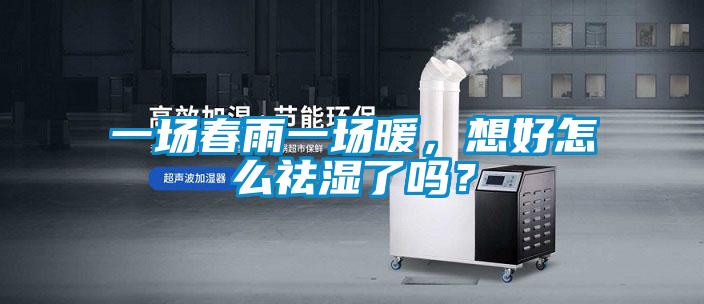 一場春雨一場暖，想好怎么祛濕了嗎？