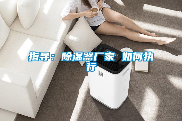 指導：除濕器廠家 如何執行