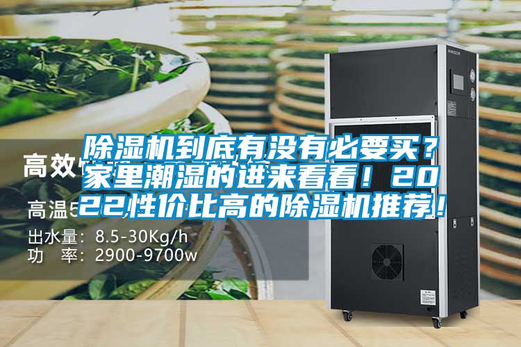 除濕機到底有沒有必要買？家里潮濕的進來看看！2022性價比高的除濕機推薦！